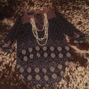 Fire Los Angeles Blouse Size Large